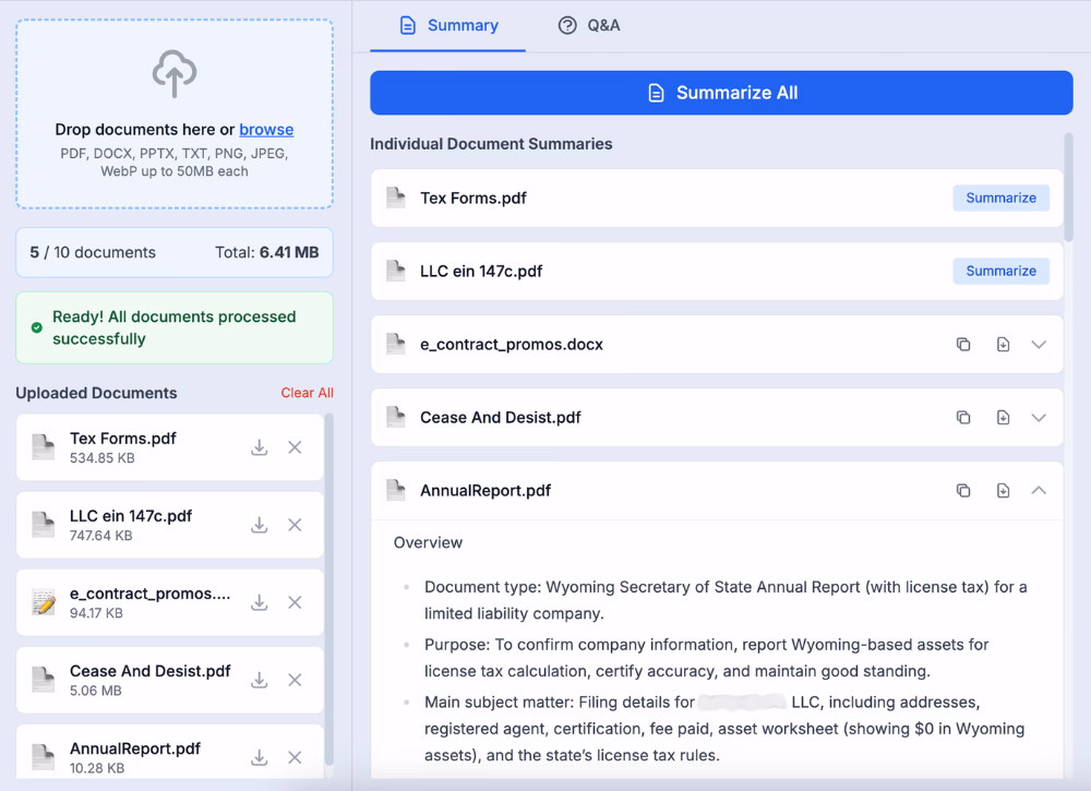 Legal Document Review