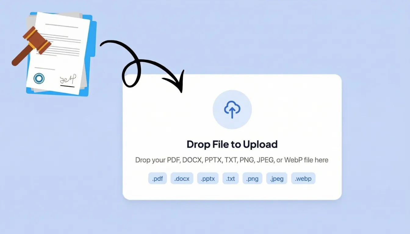 Upload legal documents for AI-powered review and analysis